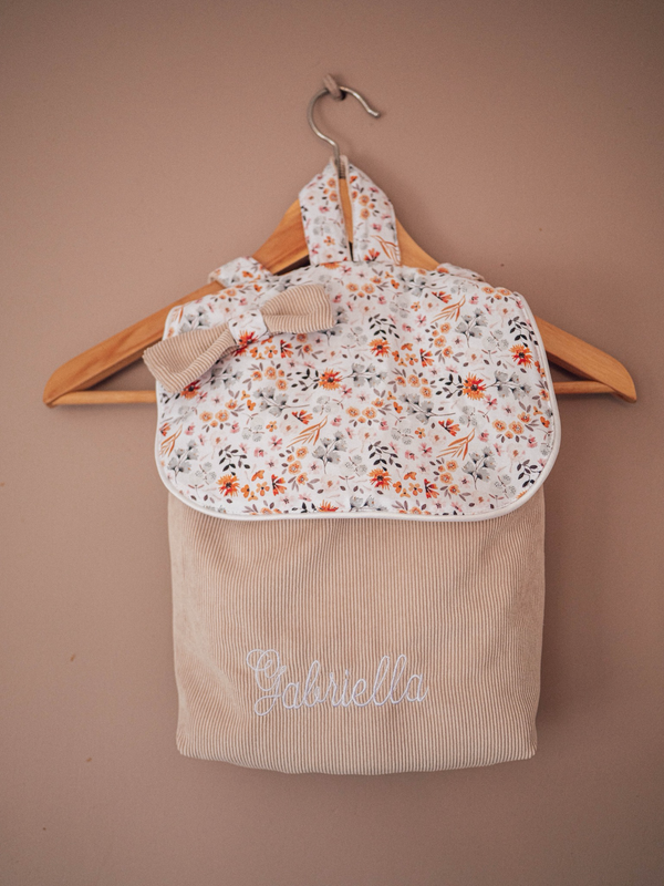 Sac à dos fleuris