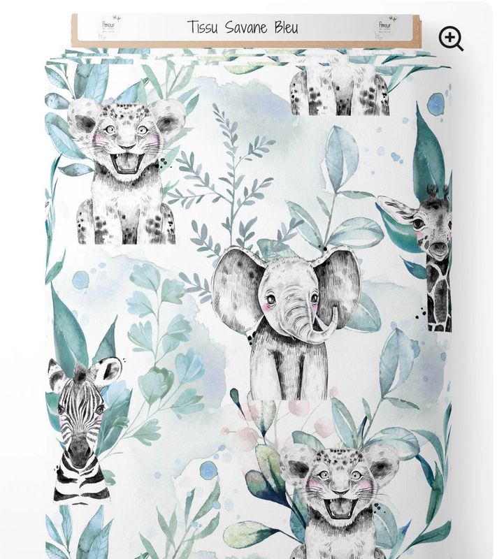 Doudou savane bleu