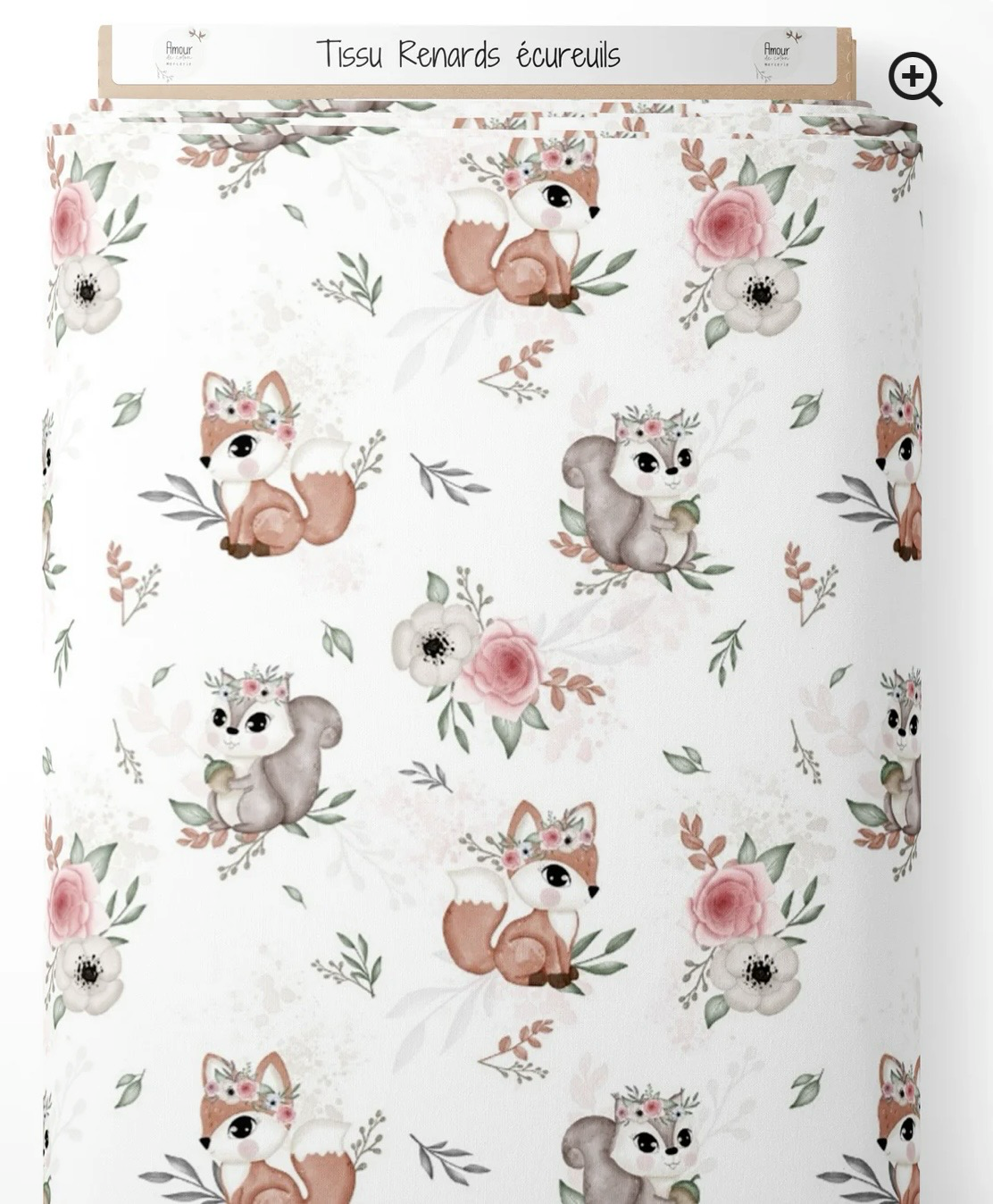 Attache tétine renards écureuils