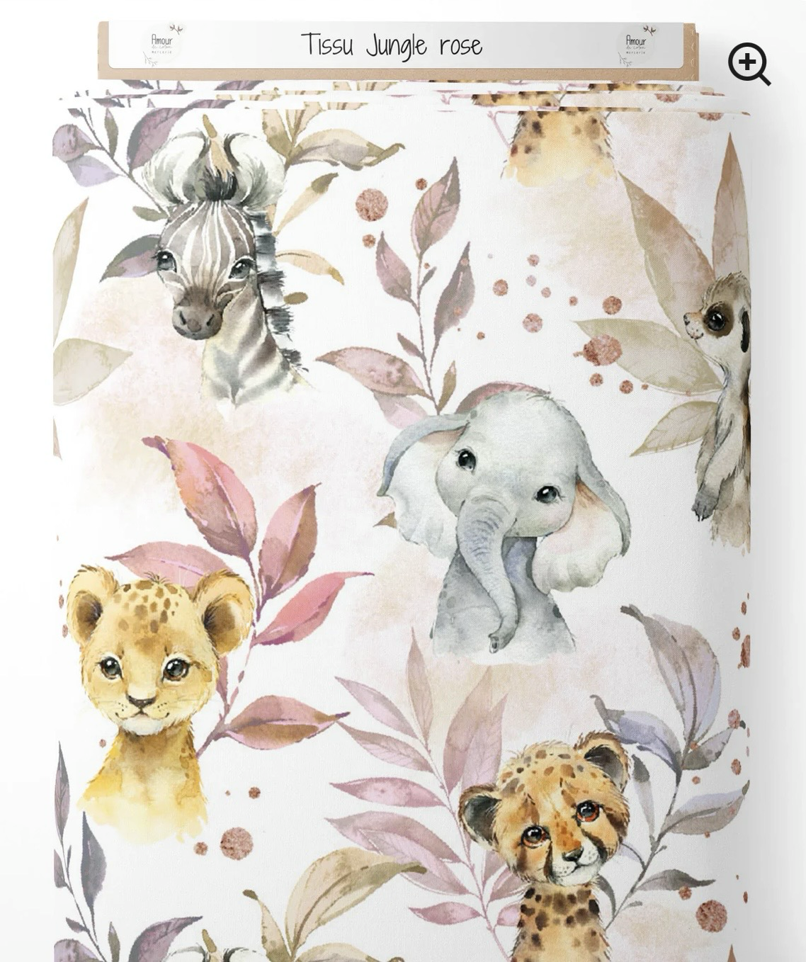 Tour de parc et tapis jungle rose