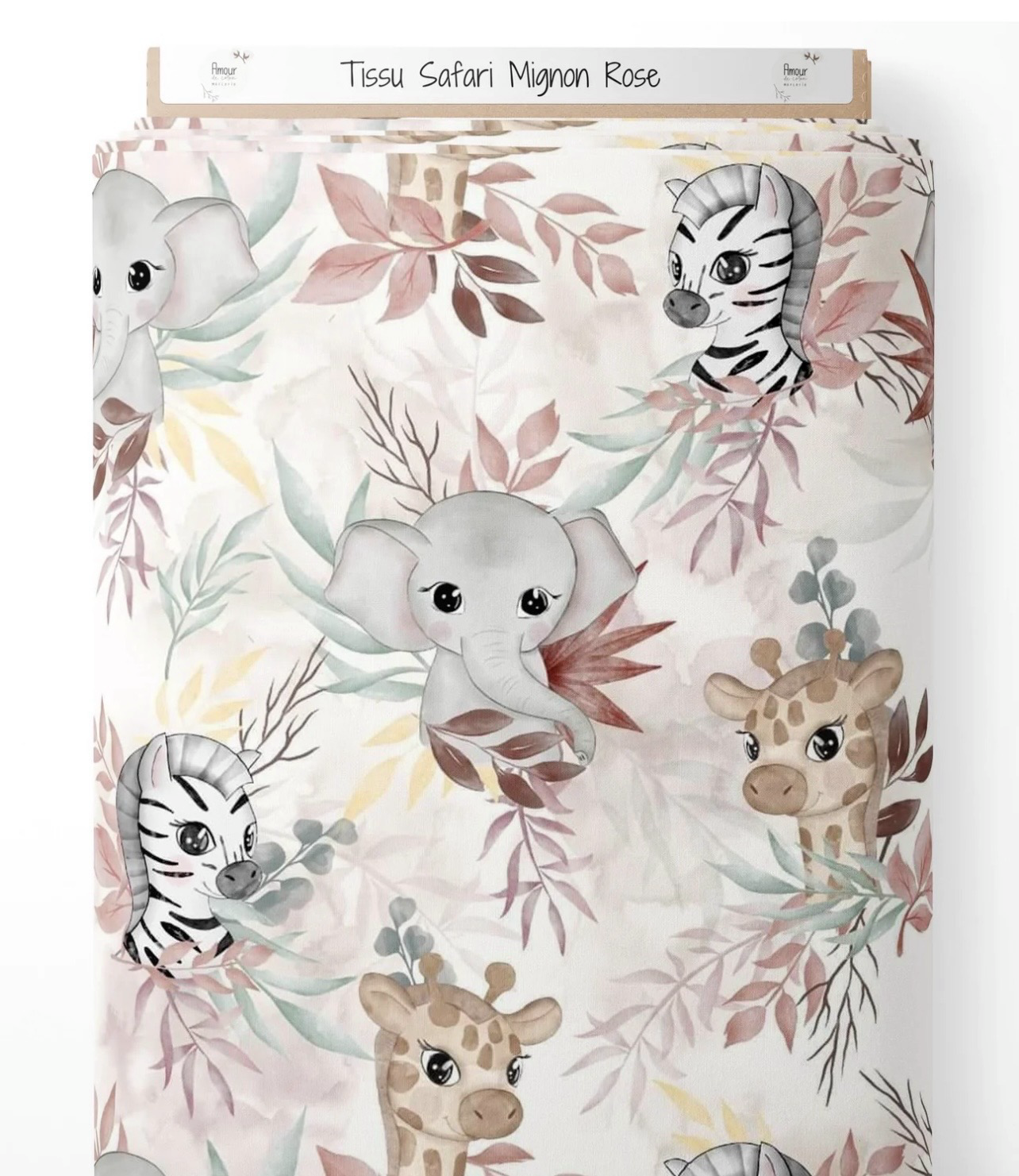 Tour de parc et tapis savane mignon roses