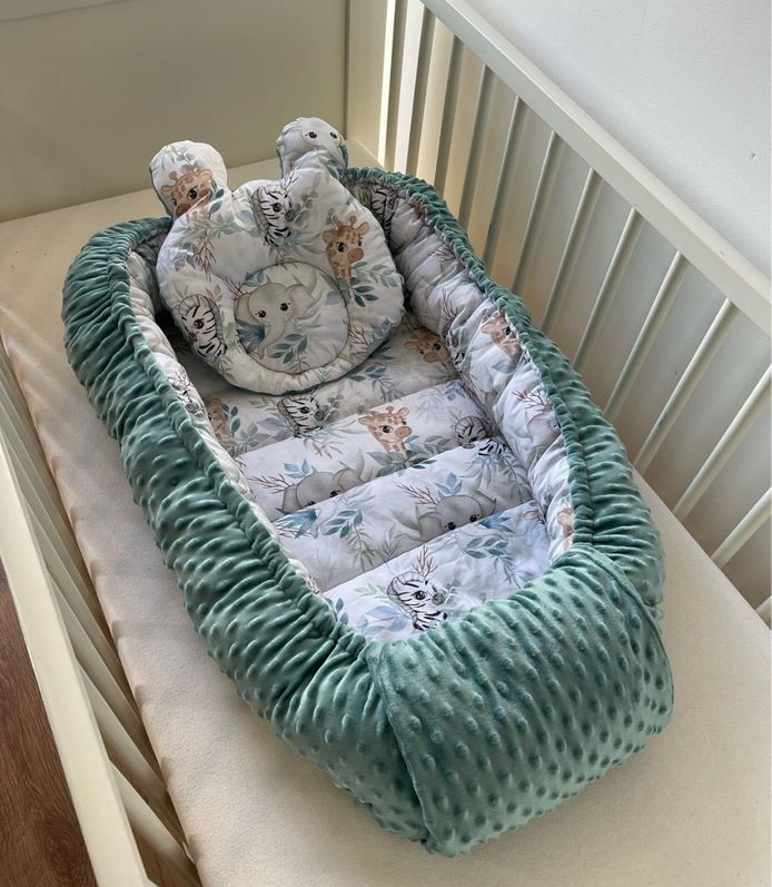 Cocon safari mignon bleu