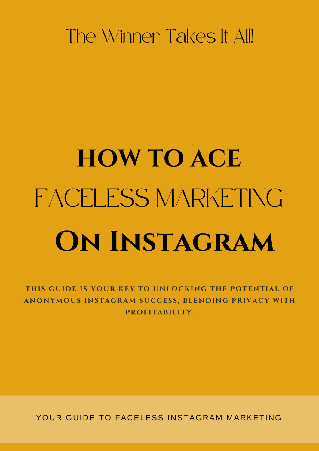 Learn How To Ace Faceless Marketing On Instagram