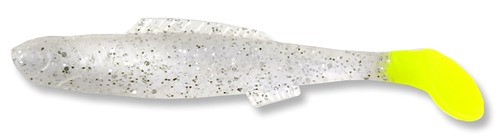 021 Egret Bayou Chub Minnow Glow Silver Flake/Chart Tail 3.5 inch (8/pk)