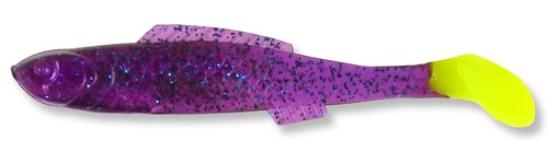 045 Egret Bayou Chub Minnow Purple/Chart Tail 3.5 inch (8/pk)
