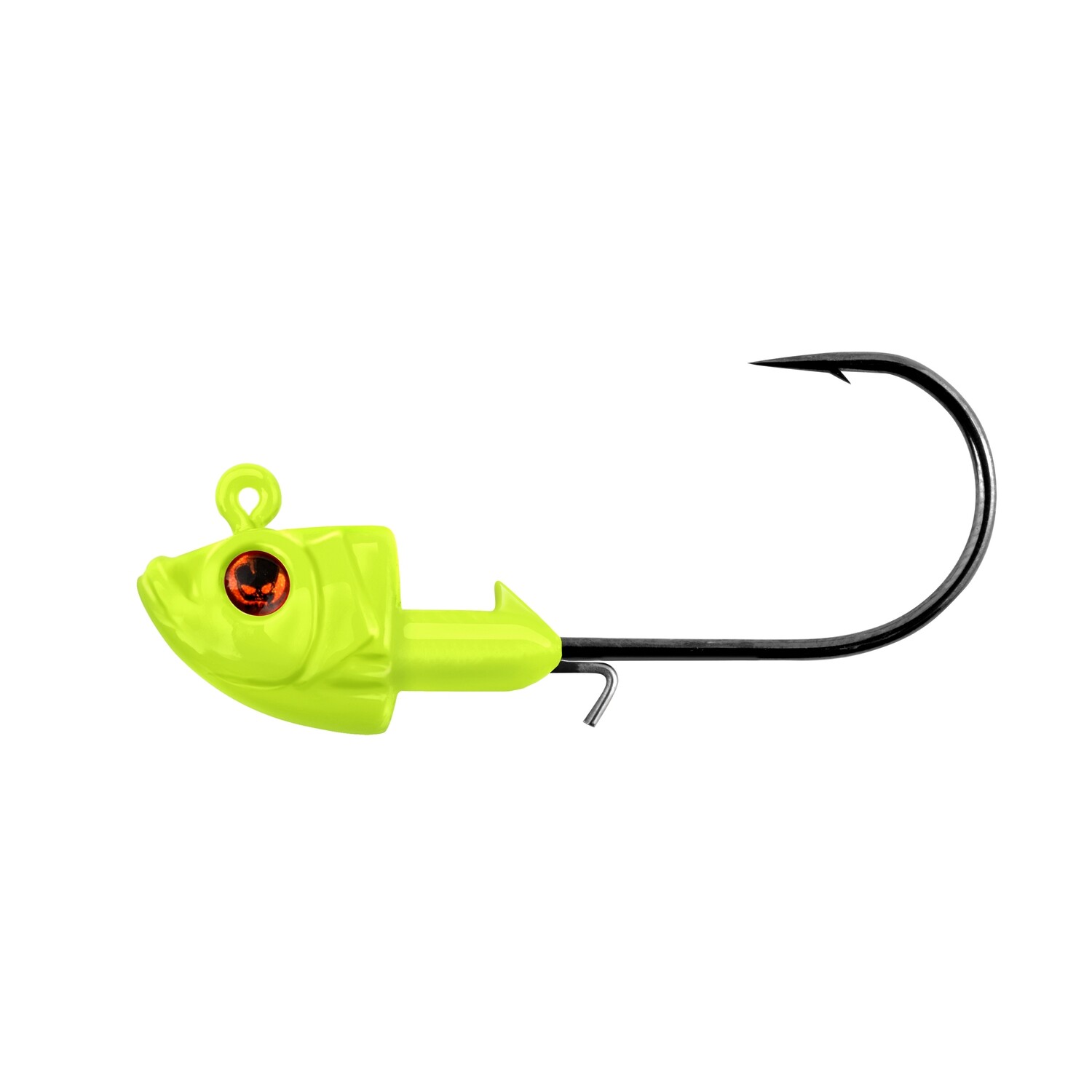 Vudu Jig Head 1/8 oz 3/pk - Vudu Eye Chartreuse