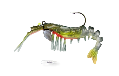 Vudu Shrimp Pearl/Chart 4 inch 1/4 oz (2pk) – 3rd Coast Fishin and