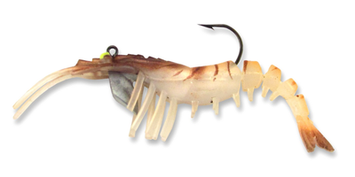 02 Vudu Shrimp Brown 4 inch 1/4 oz (2pk)