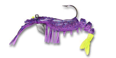 31 Vudu Shrimp Purple/Chart Tail 3.25 inch 1/4 oz (2pk)