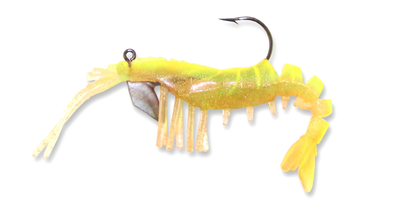 15 Vudu Shrimp Chartreuse 3.25 inch 1/4 oz (2pk)