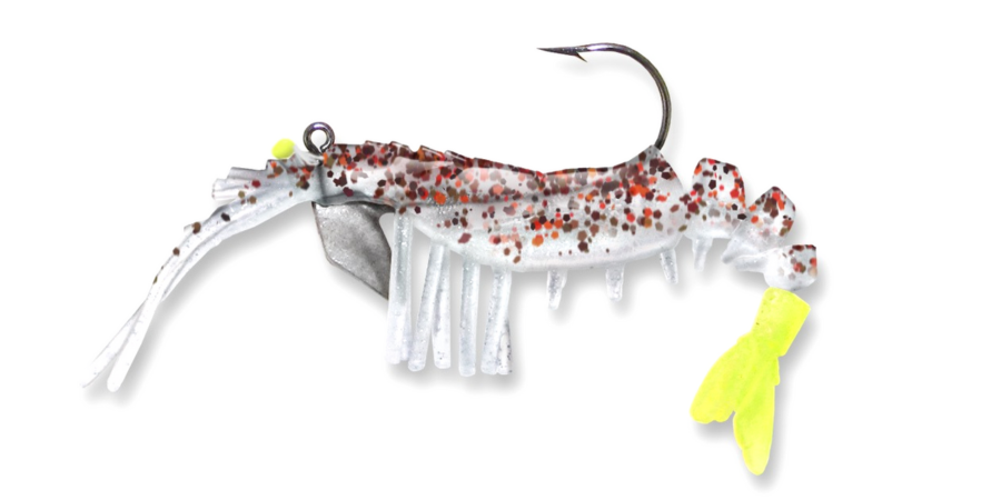 30 Vudu Shrimp Cajun Pepper/Chart Tail 3.25 inch 1/4 oz (2pk)