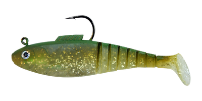 08 Vudu Shad Greenback 4 inch 3/8 oz 3/pk