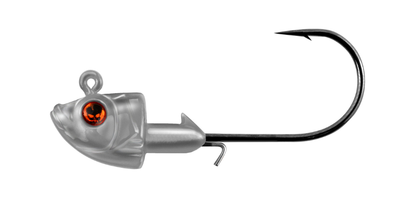 Vudu Jig Head 1/4 oz 3/pk - Vudu Eye Plain Clear