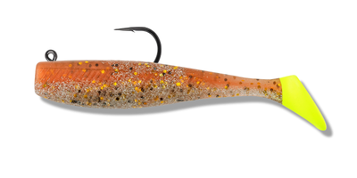 11 Vudu Rigged Quiver Shad Copper Penny/Chart 3 inch 1/8 oz 2/pk
