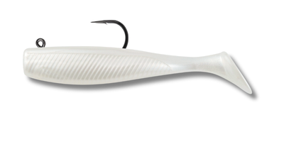 04 Vudu Rigged Quiver Shad Pearl 4 inch 1/4 oz 2/pk