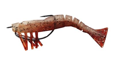 07 Vudu Weedless Shrimp New Penny  3.5 inch 1/8 oz 2/pk
