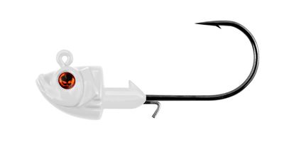 Vudu Jig Head 3/8 oz 3/pk - Vudu Eye White