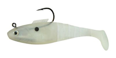 05 Vudu Shad White Pearl  4 inch 3/8 oz 3/pk