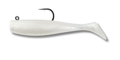 04 Vudu Rigged Quiver Shad Pearl 4 inch 1/4 oz 2/pk