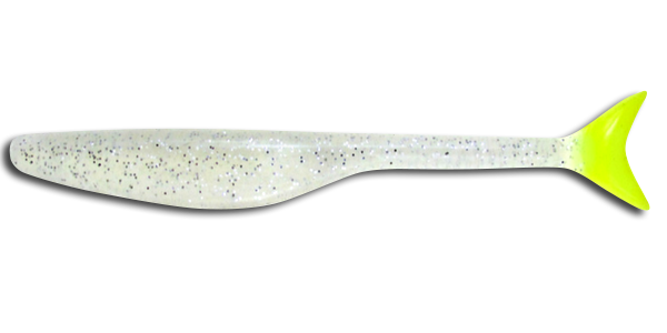 021 Wedgetail EEL Glow/Chart Tail 5 inch (6pk)