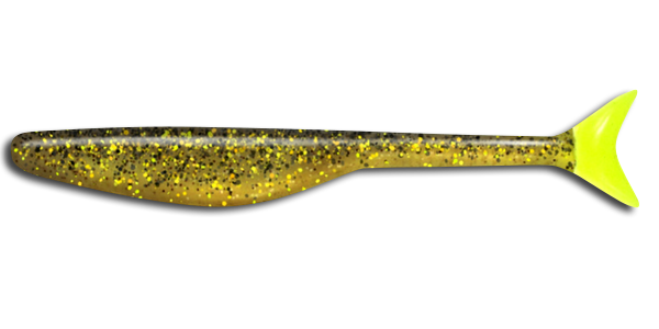 111 Wedgetail EEL Gold Nugget/Chart Tail 5 inch (6/pk)
