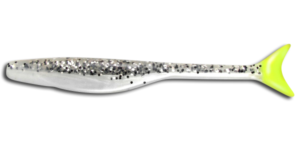 143 Wedgetail EEL Salt & Pepper/Chart Tail 5 inch (6pk)