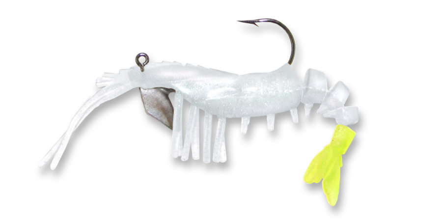 16 Vudu Shrimp Pearl/Chart Tail 4 inch 1/4 oz (2pk)