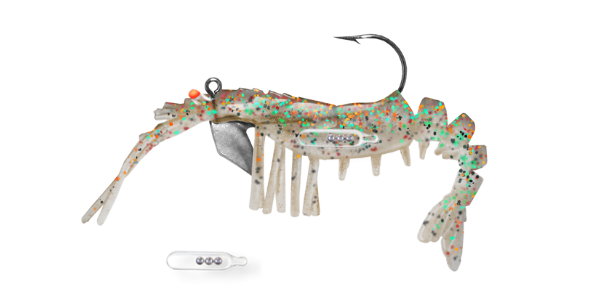 47 Vudu Shrimp Rattler Creole Magic 3.5 inch 1/4 oz (2/pk)