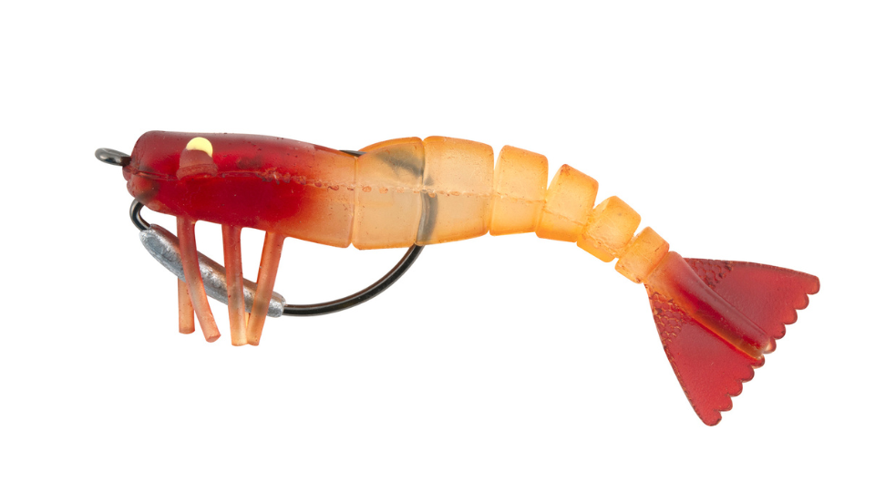 54 Vudu Weedless Shrimp Bloody Mary 3.5 inch 1/8 oz 2/pk