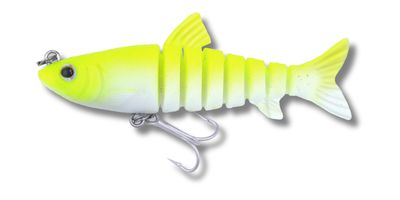 105 Vudu Mullet Chartreuse 3.5 inch 1/4 oz (1/pk)
