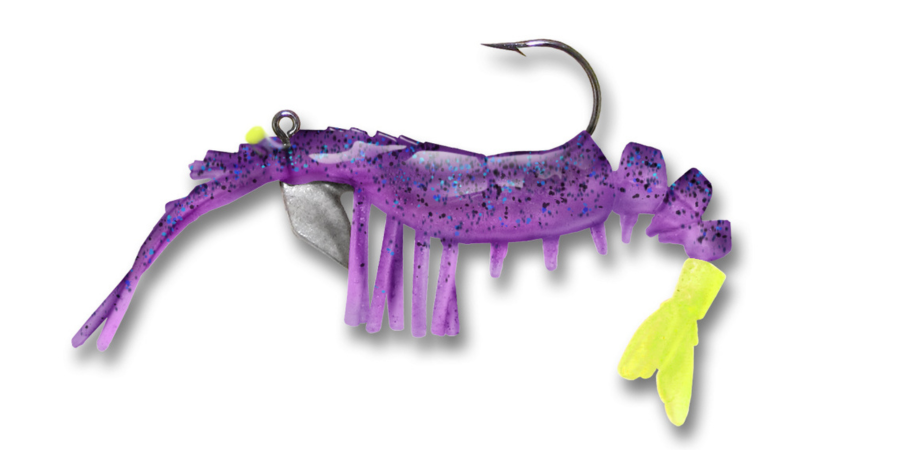 31 Vudu Shrimp Purple Chartreuse 2 inch 1/16 oz (2pk)