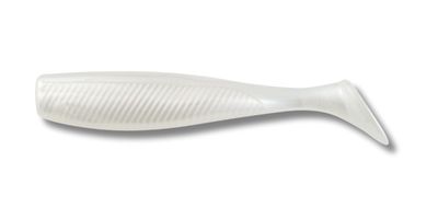 04 Quiver Shad Pearl 4 inch 5/pk with 1/4 oz Vudu Jig Head