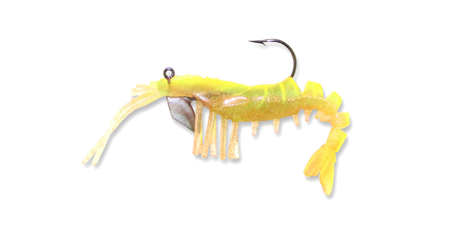 15 Vudu Junior Shrimp Chartreuse 3 inch 1/8 oz (2pk)