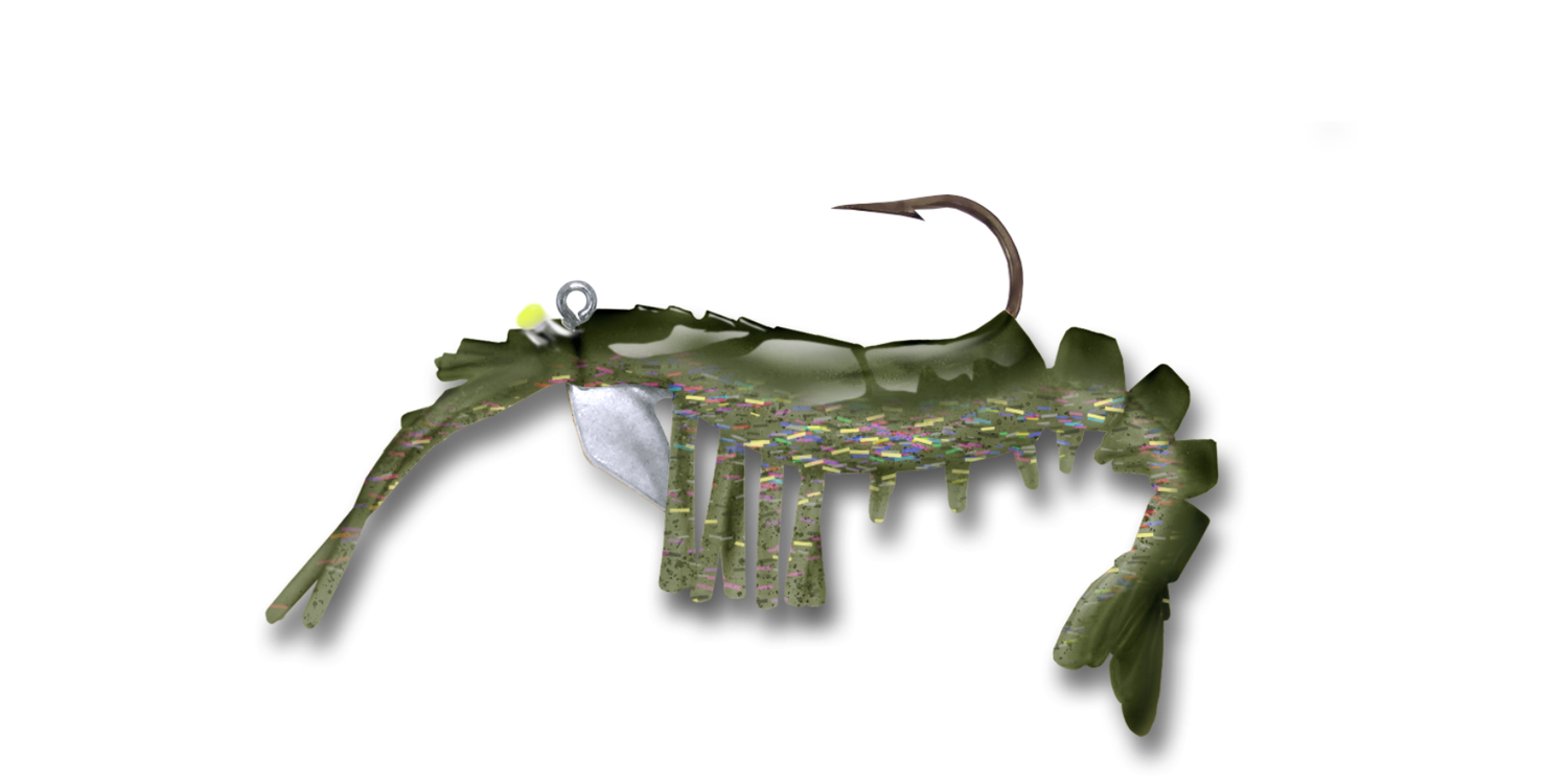 60 Vudu Junior Shrimp Grass Shrimp 3 inch 1/8 oz (2pk)
