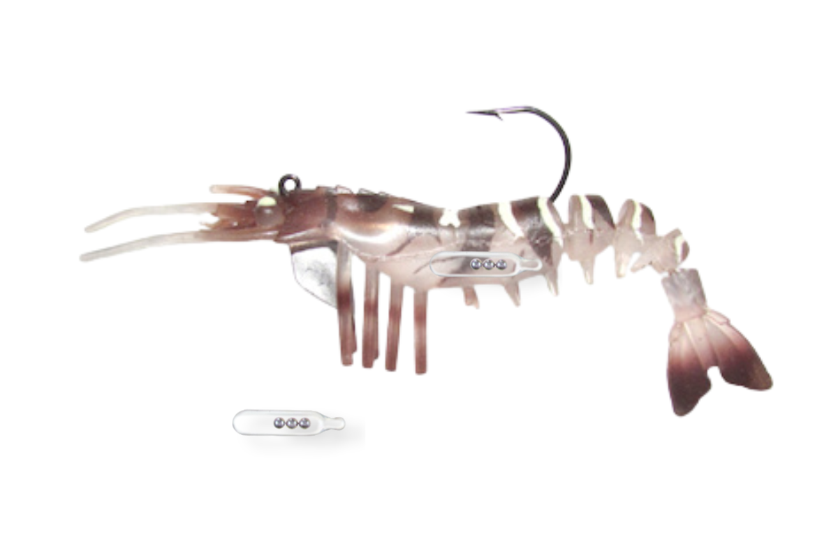03 Vudu Shrimp Rattler Tiger 3.5 inch 1/4 oz  (2/pk)