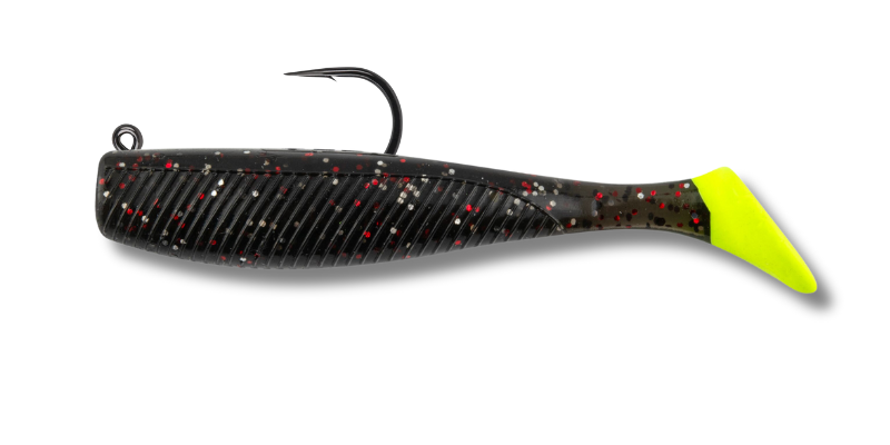 12 Vudu Rigged Quiver Shad Morning Glory 4 inch 1/4 oz 2/pk