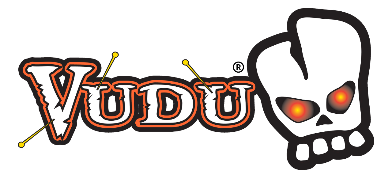 VUDU STICKER 4.25" x 7" Kayak &amp; Cooler White