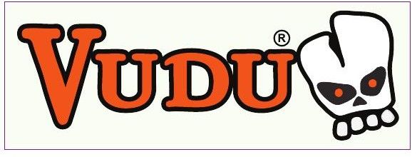 VUDU STICKER    4" x 11" Kayak &amp; Cooler
