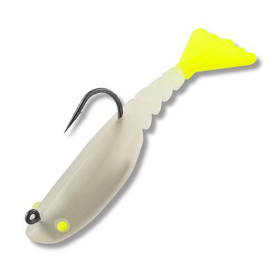 37 Vudu Mini Mambo Shrimp Glow/Chartreuse 2.5 inch 1/8 oz 2/pk