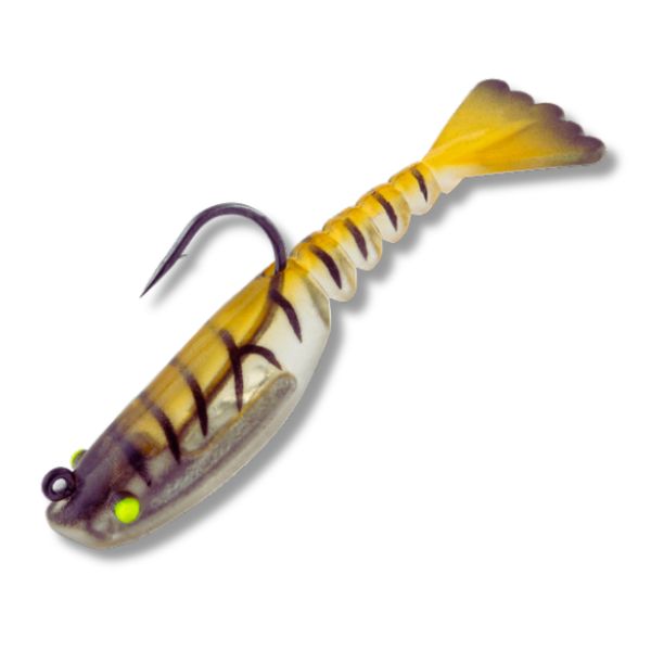 08 Vudu Mini Mambo Shrimp Gold 2.5 inch 1/8 oz 2/pk