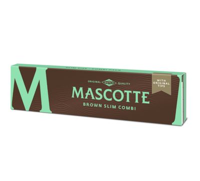 Mascotte brown slim combi +original vloei &amp; tips