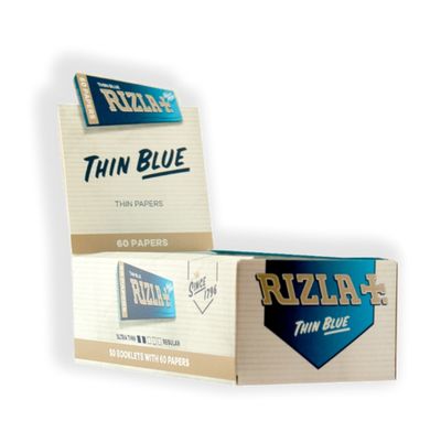 Rizla Blauw vloei display 60 vel (50 stuks)