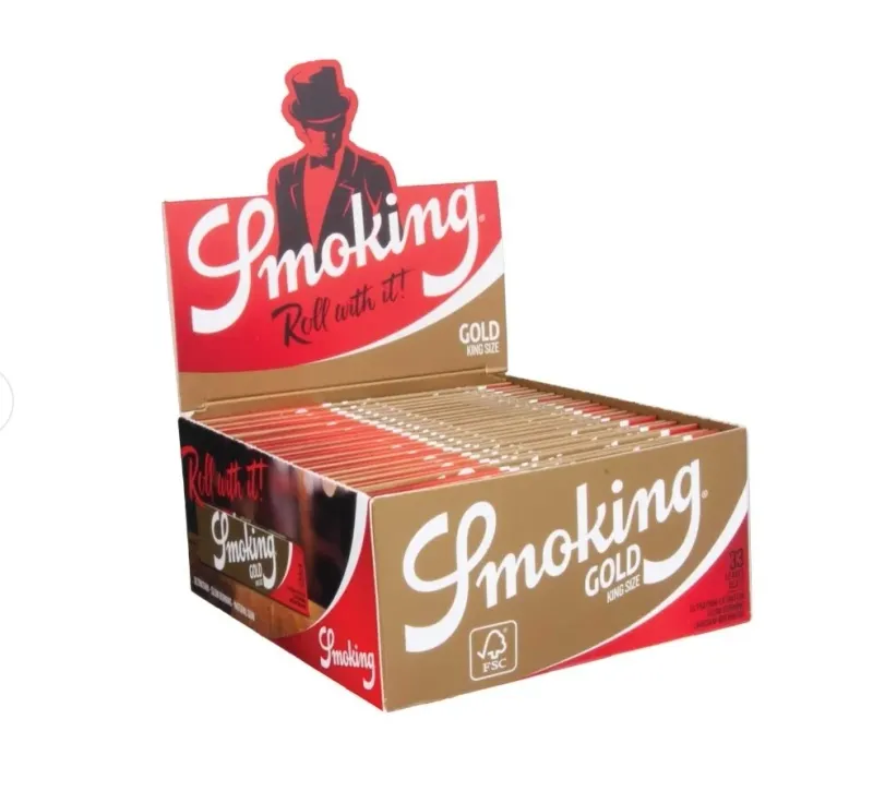 Smoking Gold King Size vloei display (50 stuks)