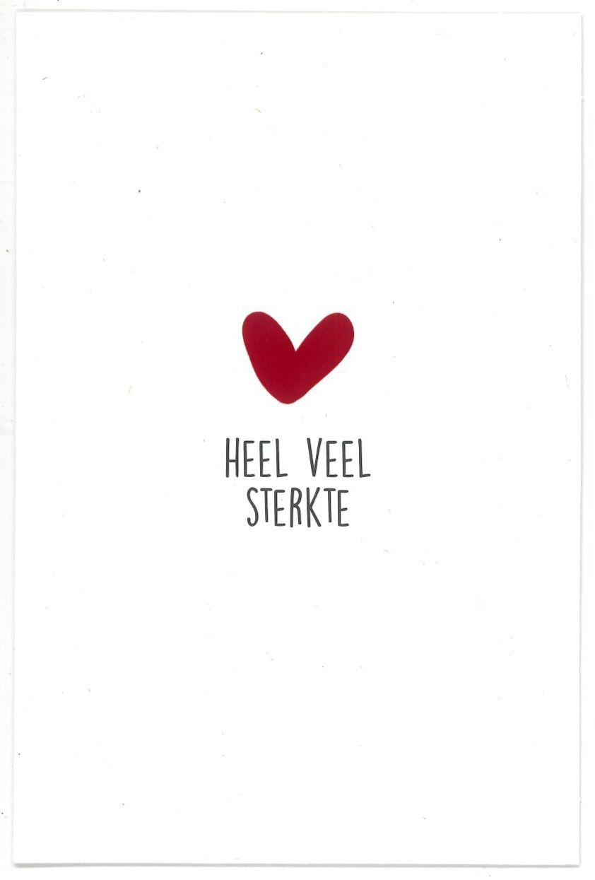 Wenskaart Veel sterkte - Bubblegum 61
