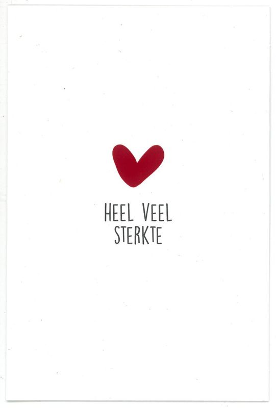 Wenskaart Veel sterkte - Bubblegum 61
