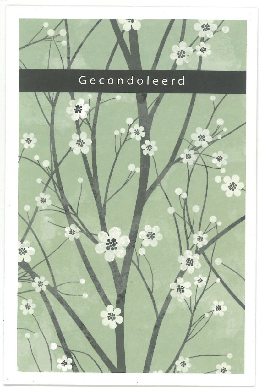 Wenskaart Gecondoleerd - Bubblegum 63