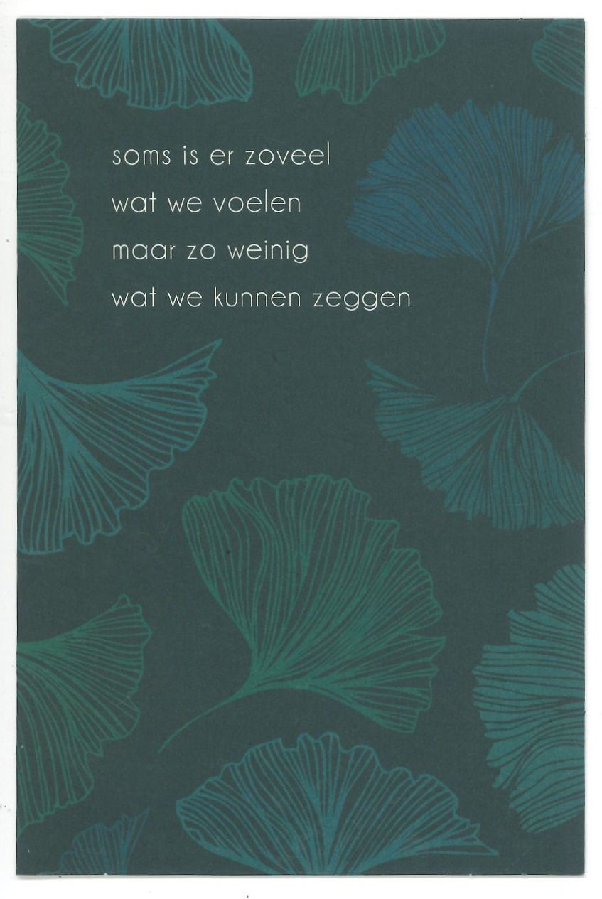 Wenskaart Deelneming - Bubblegum 62