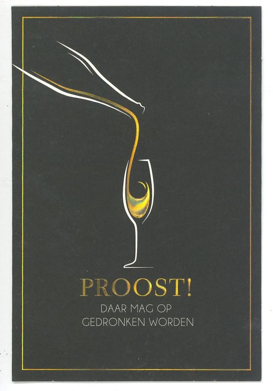 Wenskaart Proost - Bubblegum 01