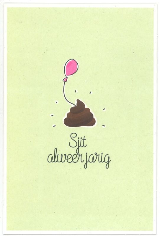Wenskaart Verjaardag - Bubblegum 04