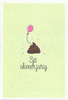 Wenskaart Verjaardag - Bubblegum 04